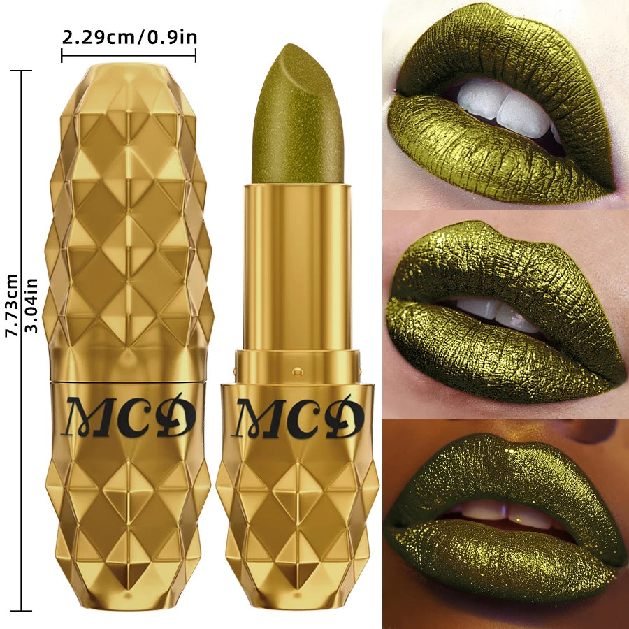 Matte Diamond Lipstick Waterproof Glitter Metallic Lip Tint