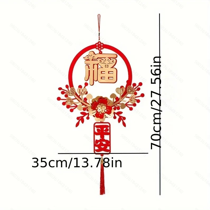 Traditional Chinese Spring Wall Pendants Festive Ornaments Year Home