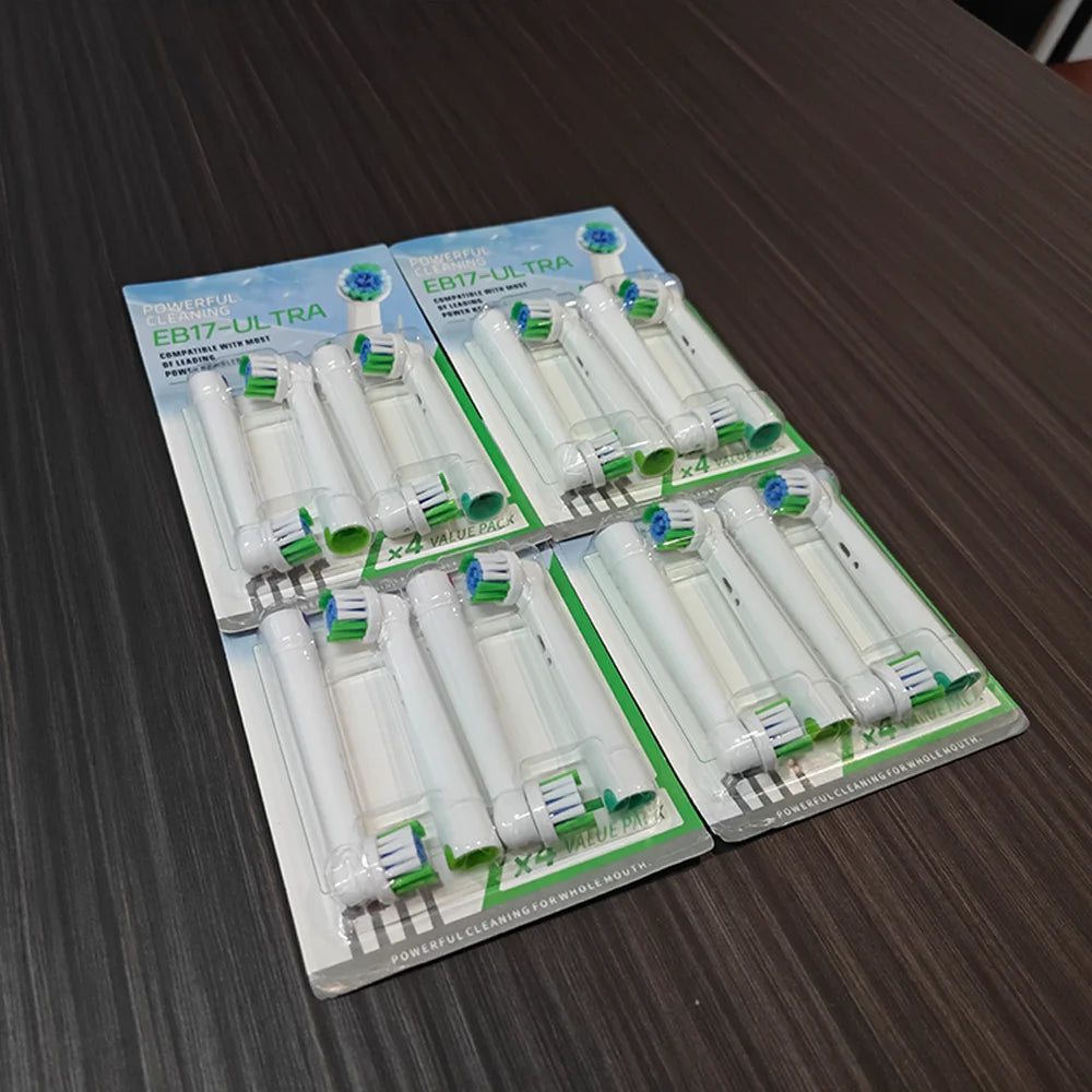 Wholesale 4 8 16 Lot Electric Toothbrush Head Oral B 6000 3000 750 Zpaxo EB17ULTRA-16pcs