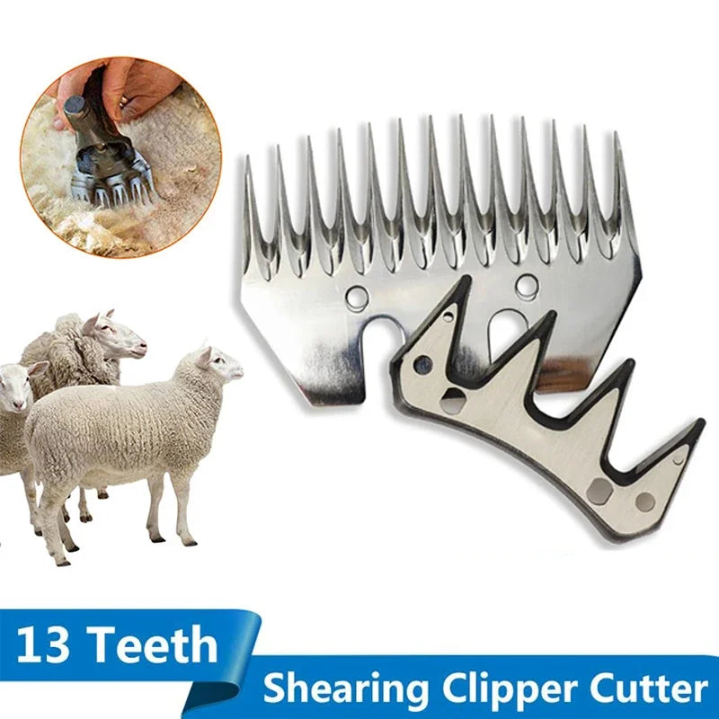 Sheep Goats Shearing Clipper Straight 13 Tooth Blade Shear Scissors
