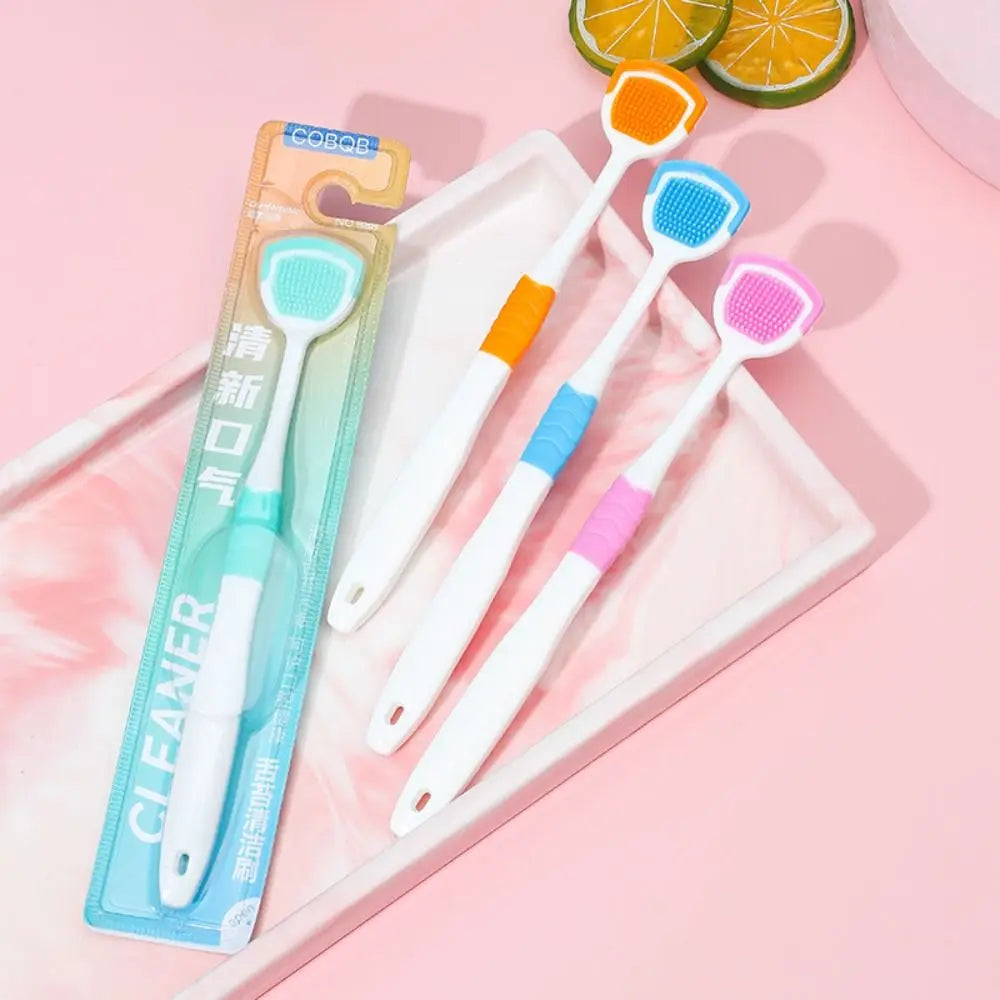 Lightweight Soft Silicone Tongue Scraper Hygiene Cleaning Cleaner Zpaxo