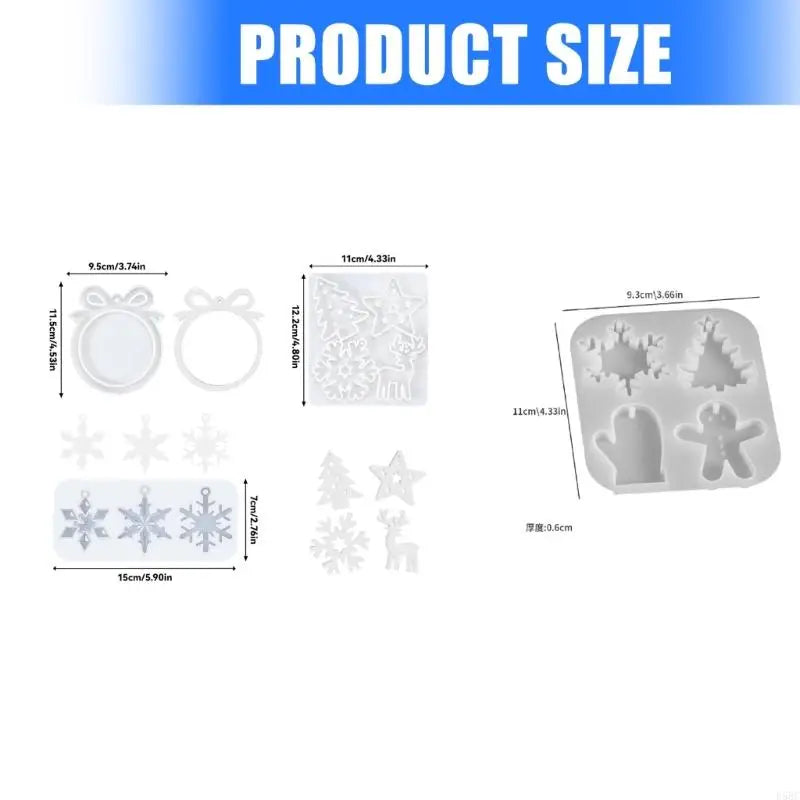 Reusable Silicone Holiday Ornament Mould Festival Craft Projects