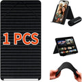 Flexible Foldable Silicone Phone Holder Portable Adjustable Multi-Angle Desktop Stand for IPhone IPad Laptop Tablet Home Office Zpaxo Black-1PCS