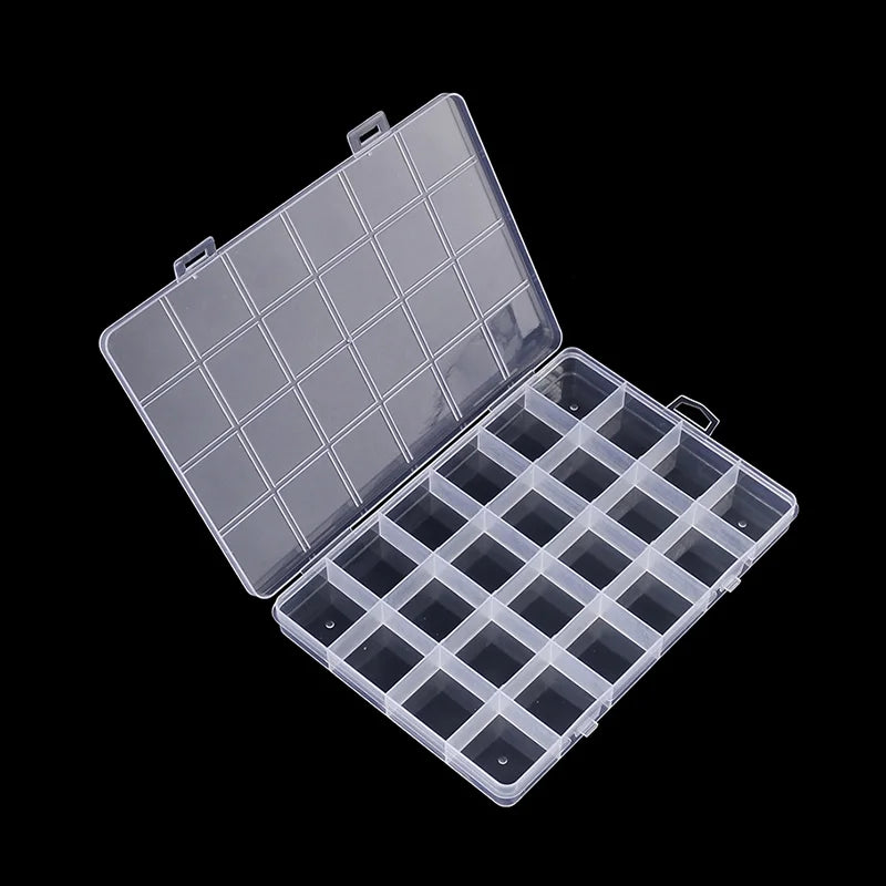 CM24 Grids Multifunctional Clear Plastic Organizer Box Container