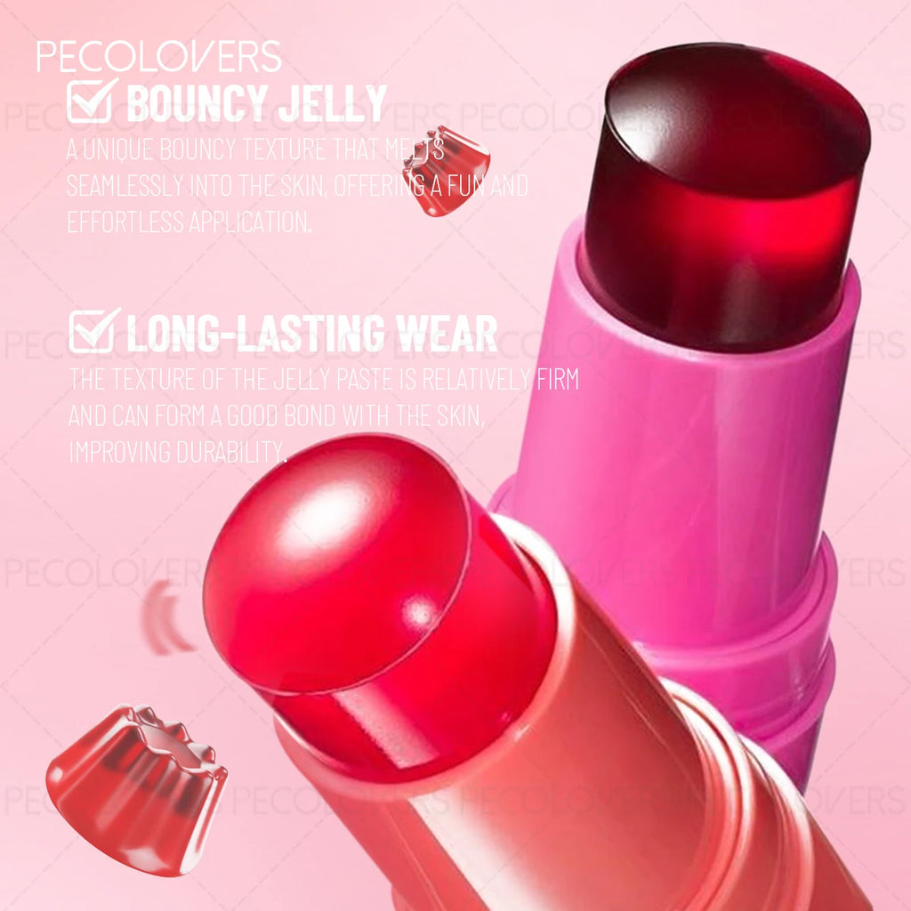 Christmas Multifunctional Jelly Blush Stick Silky Smooth Nude Makeup