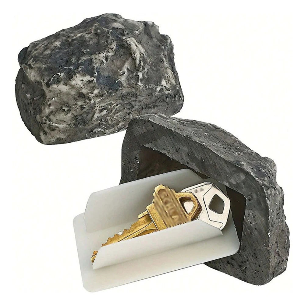 Resin Stone Key Box Reusable Creative Safety Storage Wear Resist