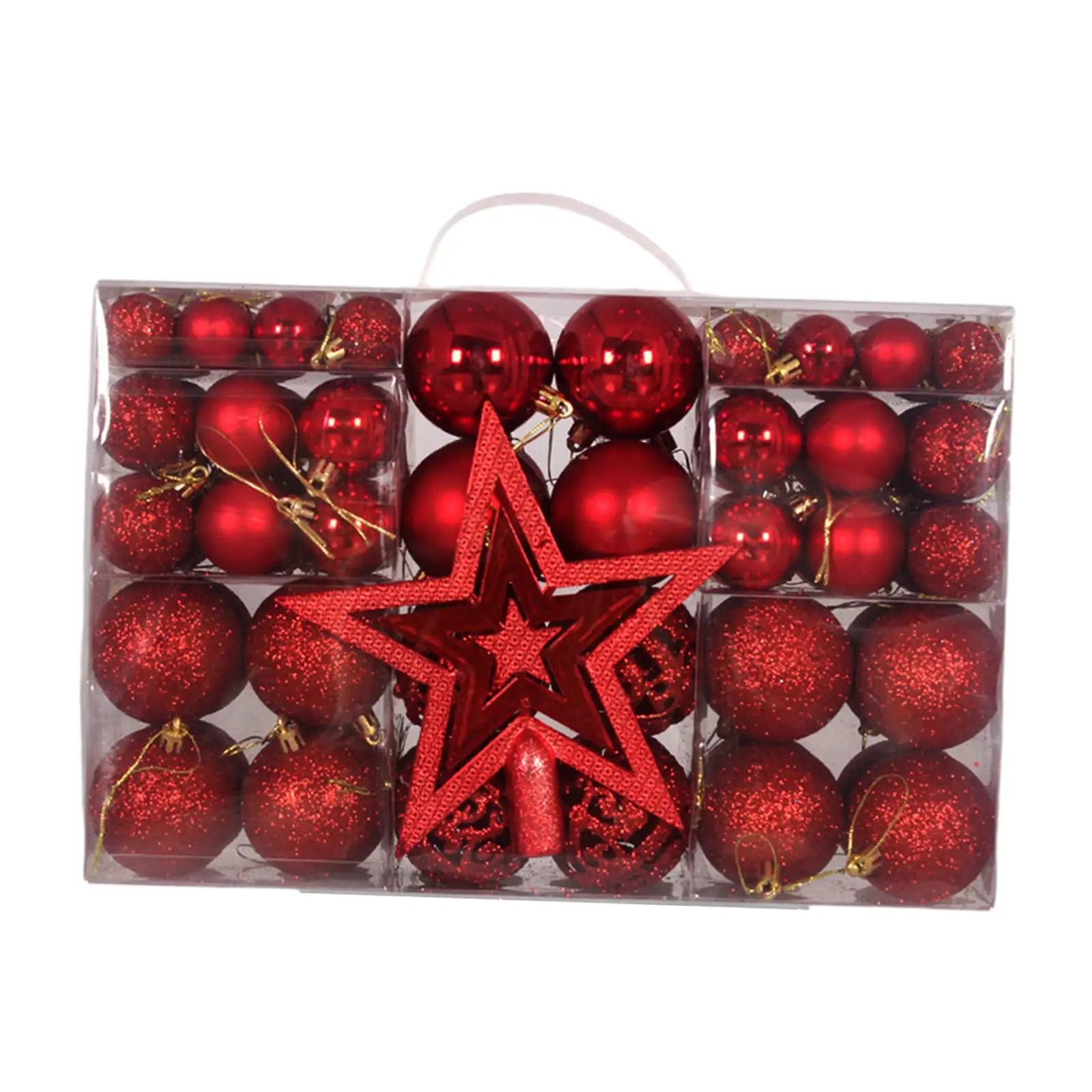 Christmas Ball Ornaments DIY Decorative Durable Tree Star Hanging Zpaxo