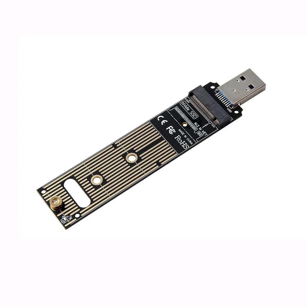 M.2 NVME SSD to USB 3.1 Adapter PCI-E to USB-A 3.0 Internal Converter Card JMS583 Chip 10Gbps USB3.1 Gen 2 for PCI-E/M.2 SSD Zpaxo