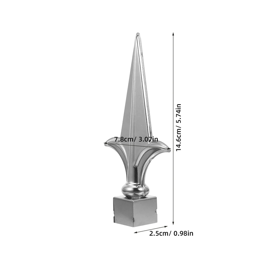 Flag Pole Finial Gun Topper Stainless Steel Decorative Tips Metal