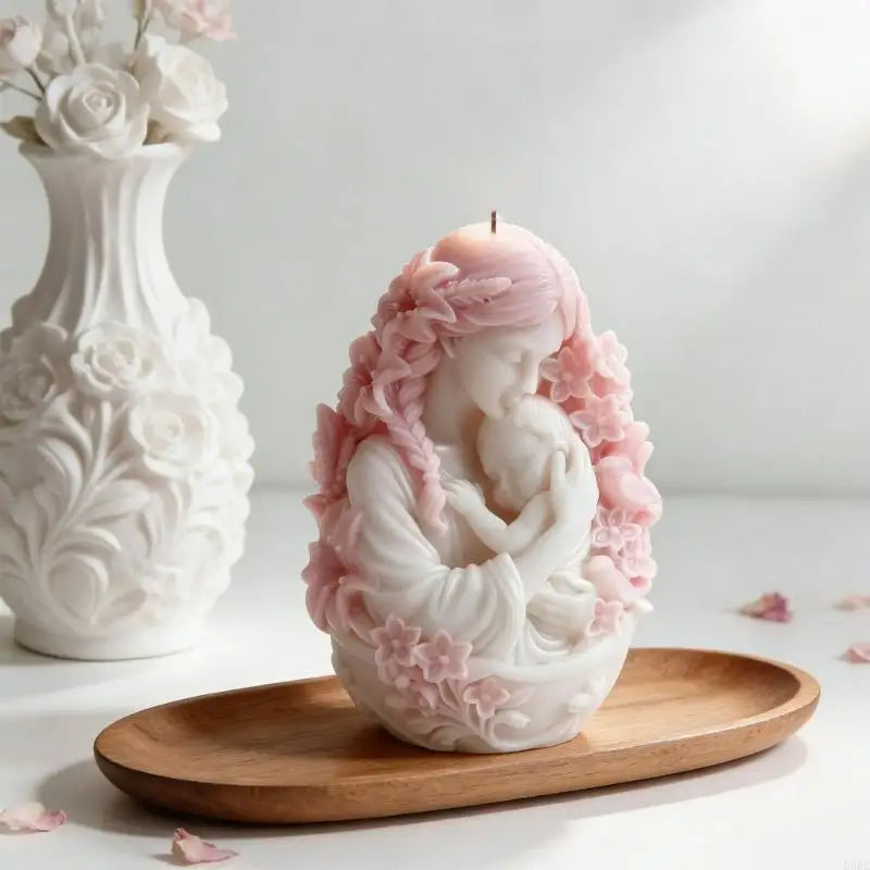 Soft Silicone Mother Baby Art Mould Craft Home Decoration