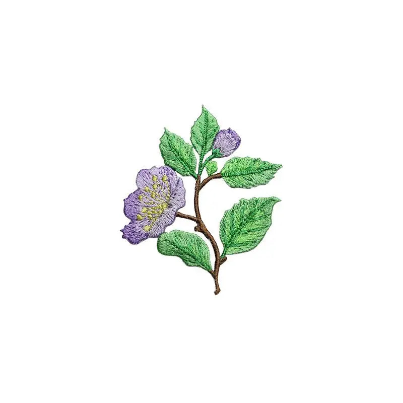 ▶1Pcs Jacket Jeans Craft Accessories Flower Embroidery Patch Iron On Elegant Patches For Clothes Bags DIY Embroidered Stickers Zpaxo B3