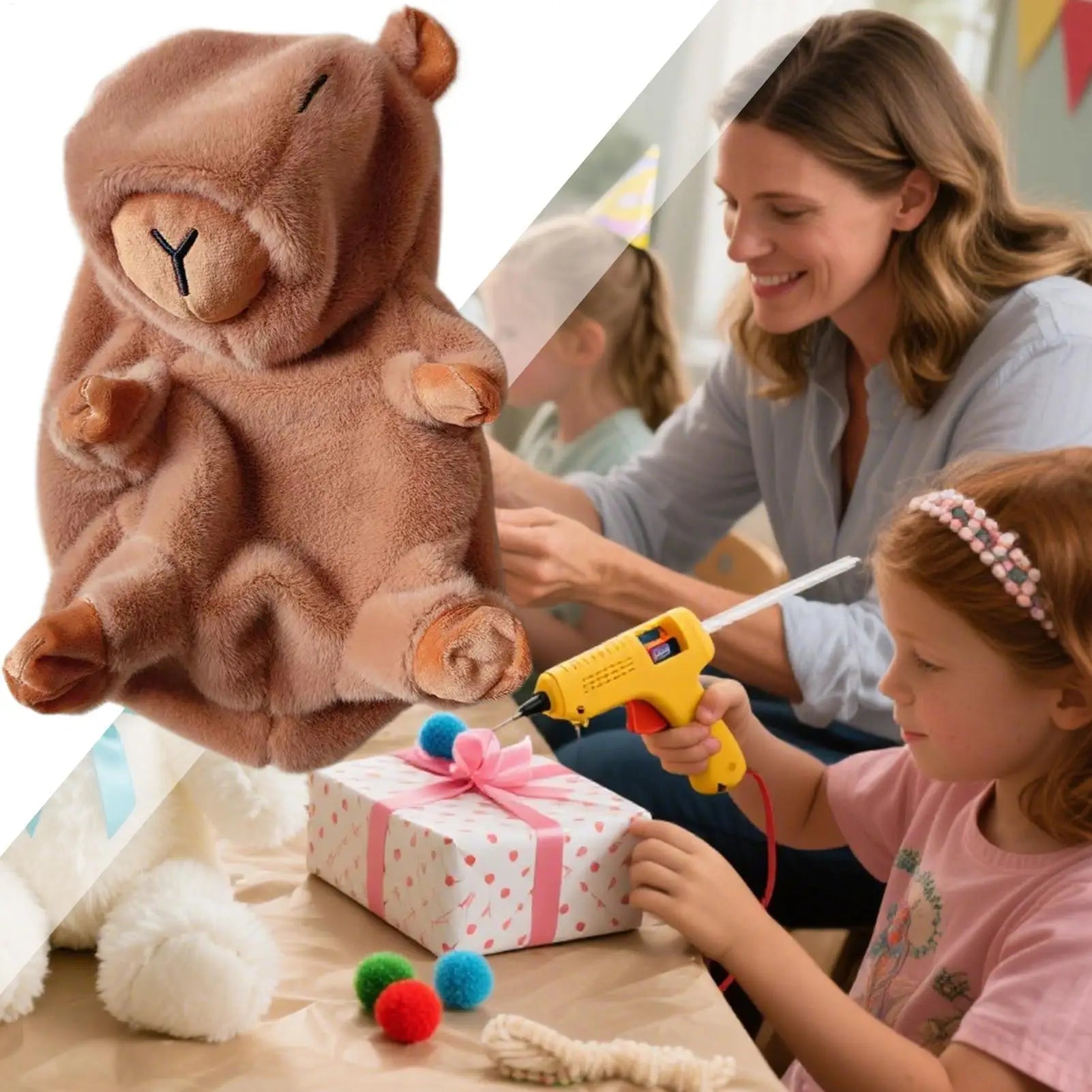 Capybara Plush Cover Unstuffed Plush Toy Shell Sewing Project Materials Soft Handcraft Accessories For Teens Girls Women Adults Zpaxo