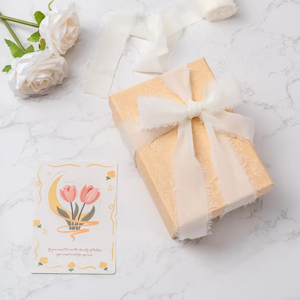 3-Roll Fringe Chiffon Ribbon Set – DIY Wedding & Craft Décor Craft Ribbon Zpaxo