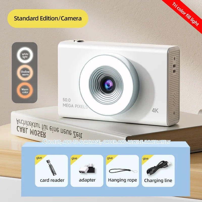 Digital Camera 4K High-definition 50 Million Pixels Autofocus