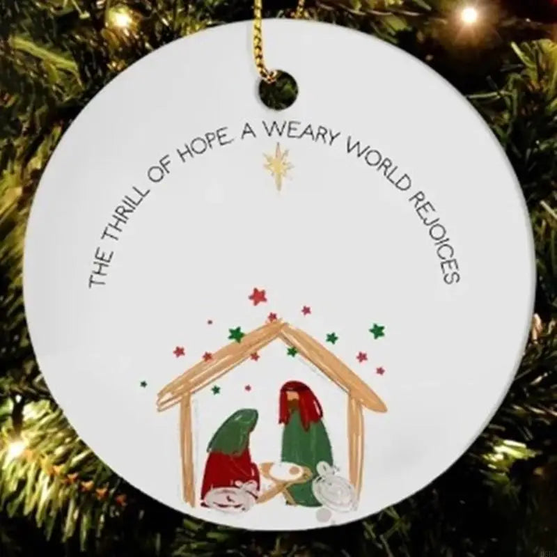 Lot Recyclable Christmas Ornament Glossy Front Decorative Hangers