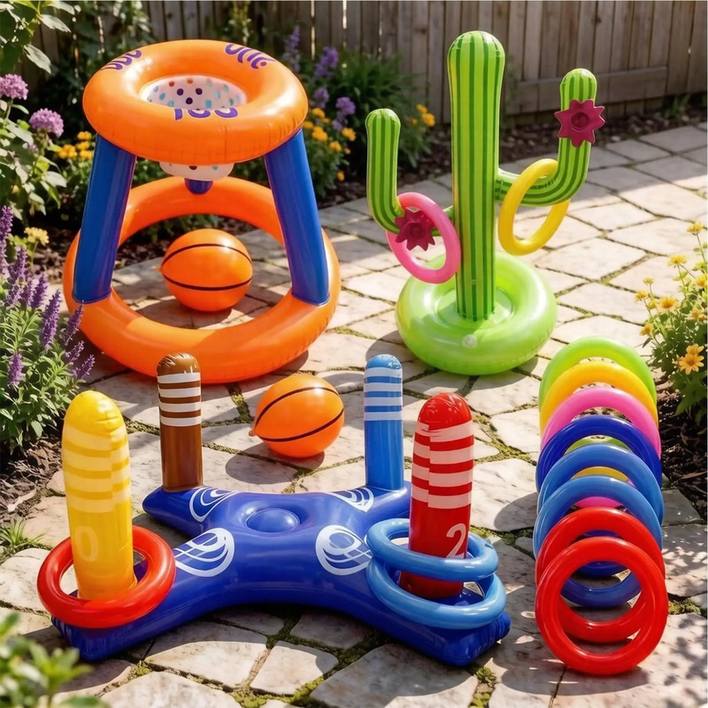 Pool Ring Throw Game Multiplayer Interactive Group Activity Swimming Zpaxo