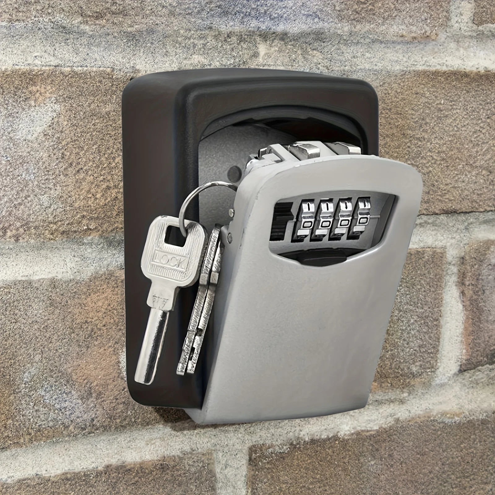 Ultra-secure Flip-top Key Safe Wall-mounted Metal Plastic Storage Box