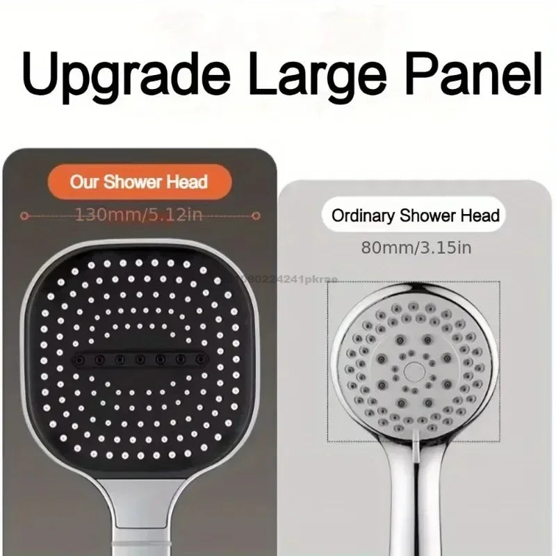 3-Modes High Pressure Shower Head Water Saving Shower Heads Adjustable Water Massage Sprayer Home Bathroom Accessories Zpaxo