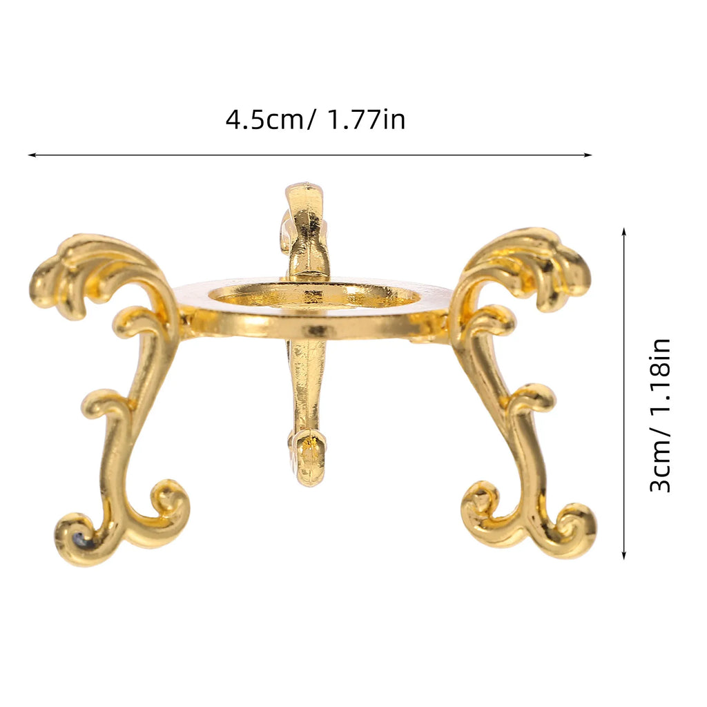 Premium Metal Crystal Ball Stand Sleek Alloy Display Rack Spheres