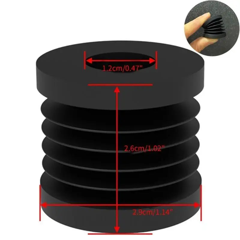 652F 26mm Anti-slip Rubber Pad for Bambu Lab And P1P 3D Printer Anti Vibration Pad Zpaxo