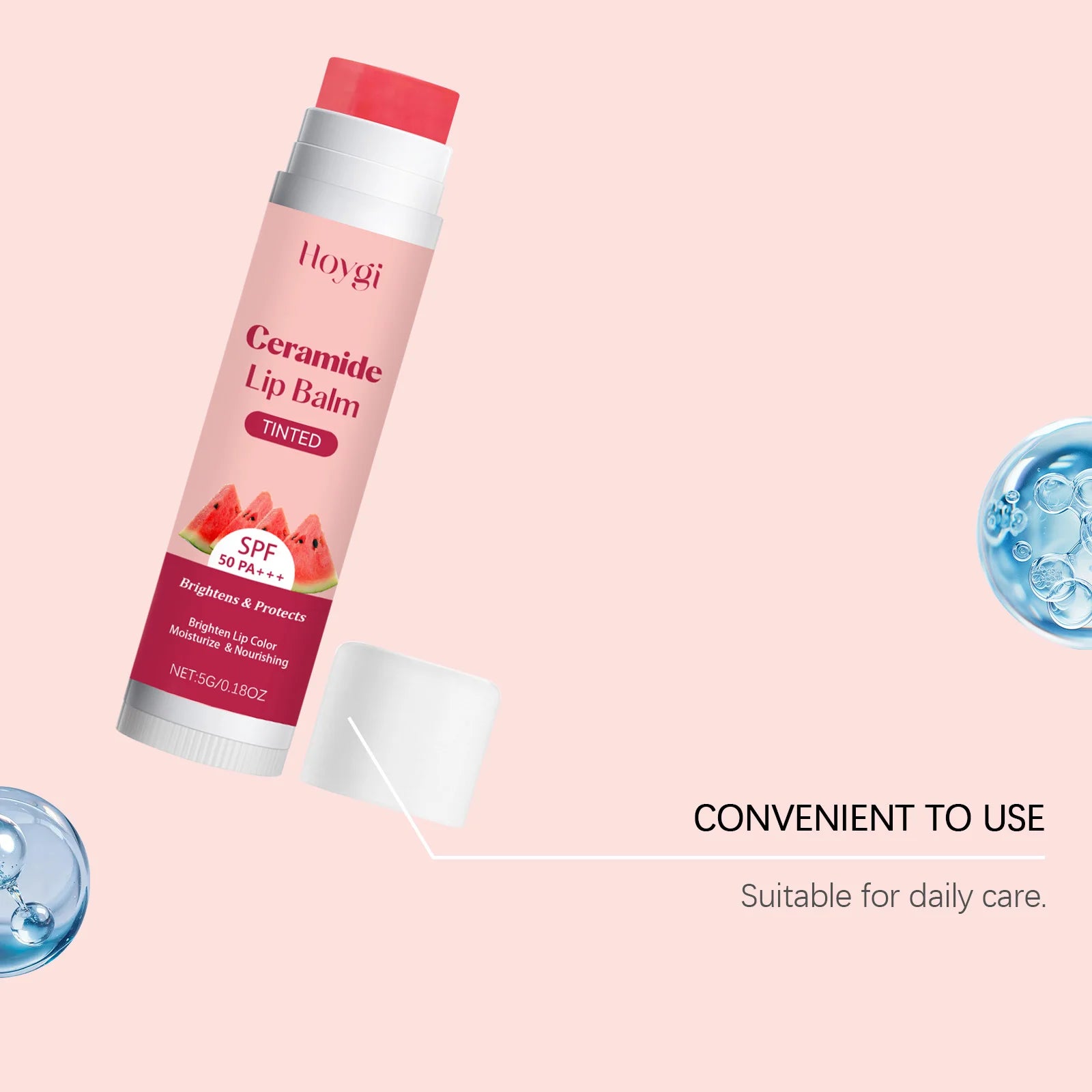 Watermelon Lip Balm Glossy Moisturizer Nicotinamide Lipstick Moisturizing Anti-Dry Anti Crack Clear Crystal Lip Balm Zpaxo