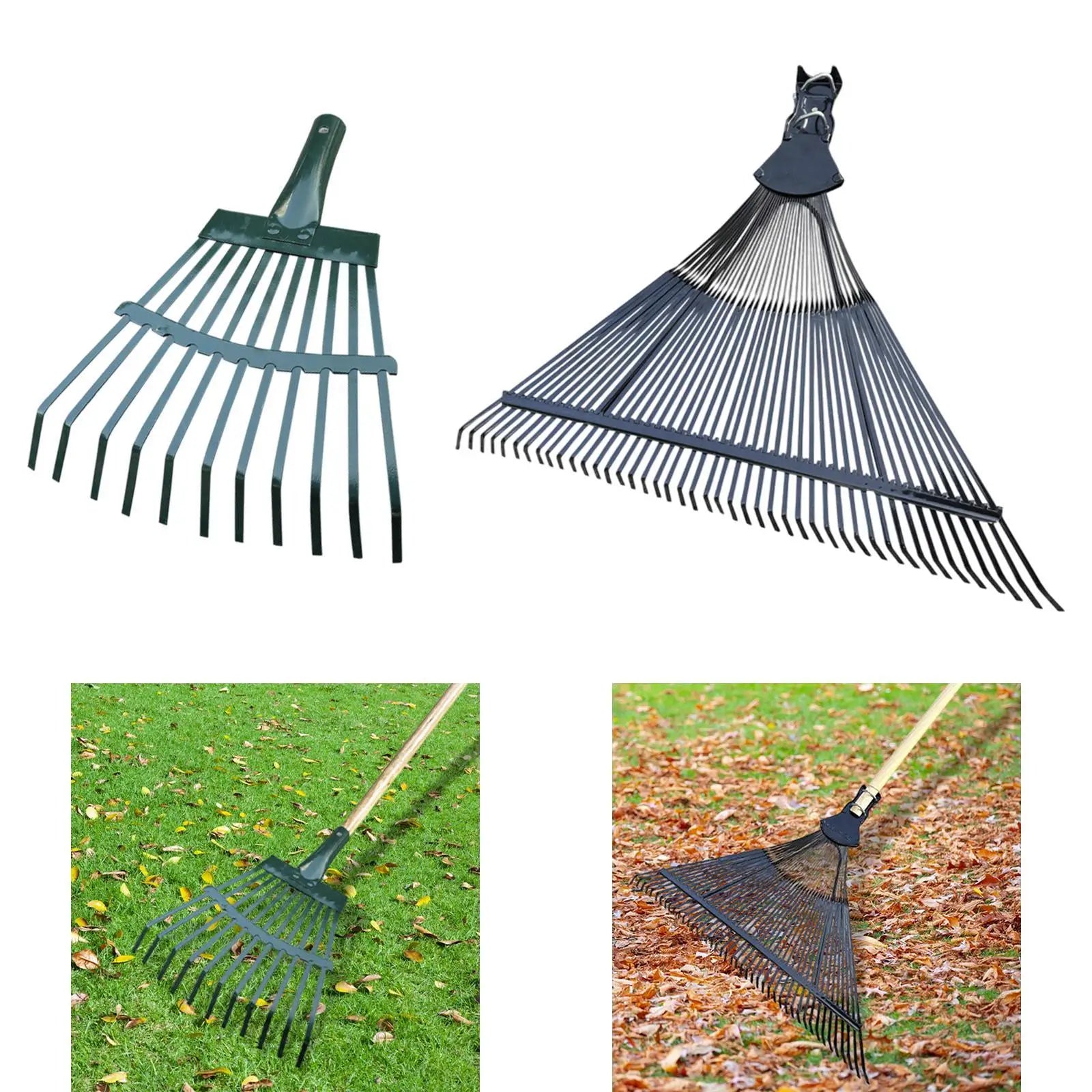 Garden Rake Head Only Landscape Backyard Leaf Rake Head Hand Rake Head for Planting Picking Leaves Grass Clippings Shrub Weeding Zpaxo