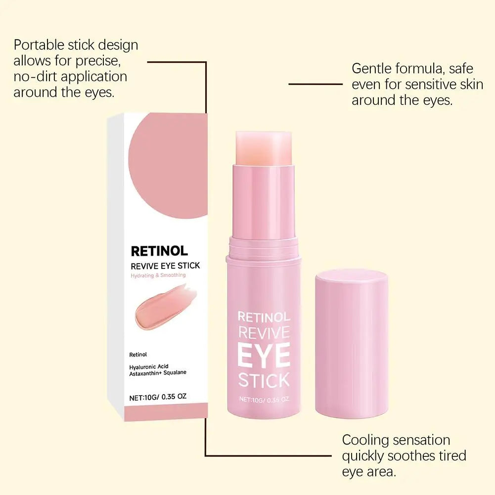 Retinol Eye Stick Firming Lifting Skin Care Soft Smooth Elimination Dark Circles Deep Hydrating Hyaluronic Acid Eye Cream Zpaxo