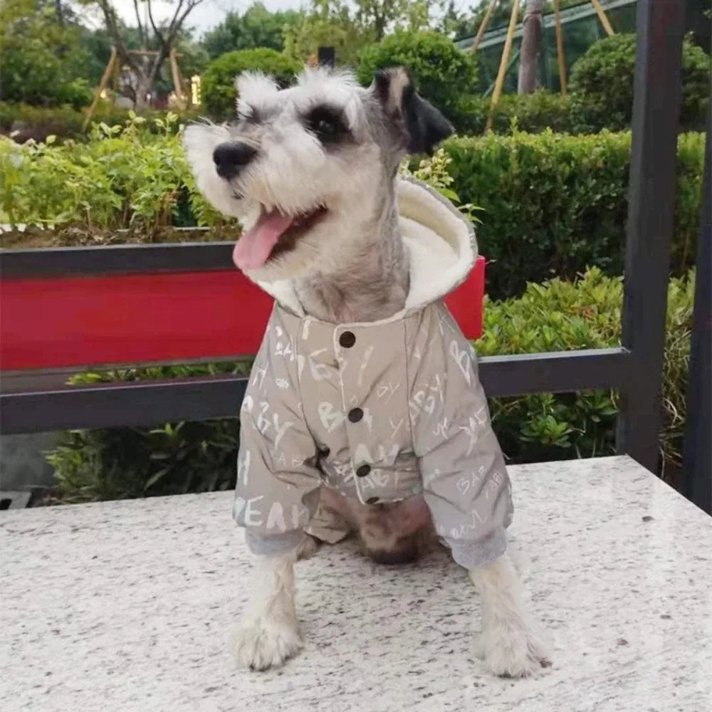 Waterproof Winter Dog Jumpsuit – Fleece Hoodie Coat S–XXL Dog Winter Jacket Zpaxo