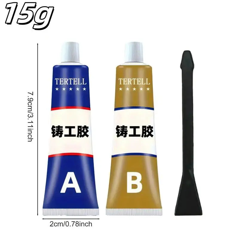 welding-grade casting adhesive-no power supply, machinable/grindable/paintable, used for metal and metal casting defects. Zpaxo 1set