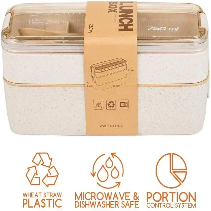 Safe Lunch Food Container Kids Bento Box Leakproof Containers Cute