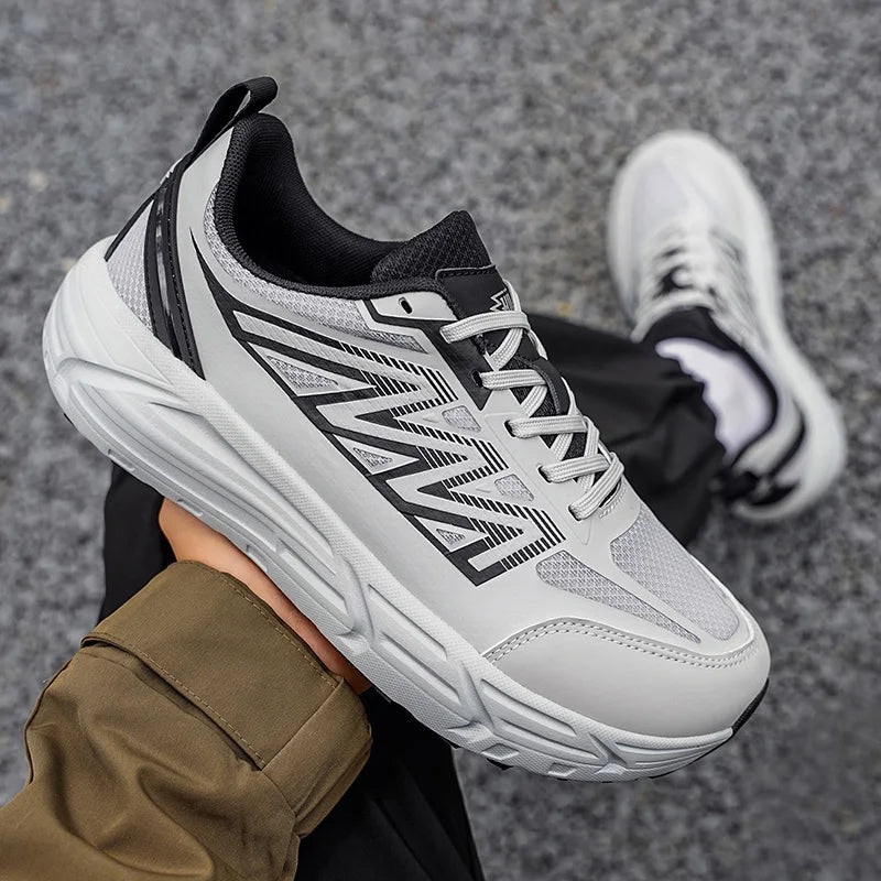 Men's Casual Sneakers Luxury Trainer Shoes Breathable Race Running