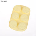 6 Cavity Fruit Shape Chocolate Candy Molds Watermelon Strawberry Zpaxo lemon