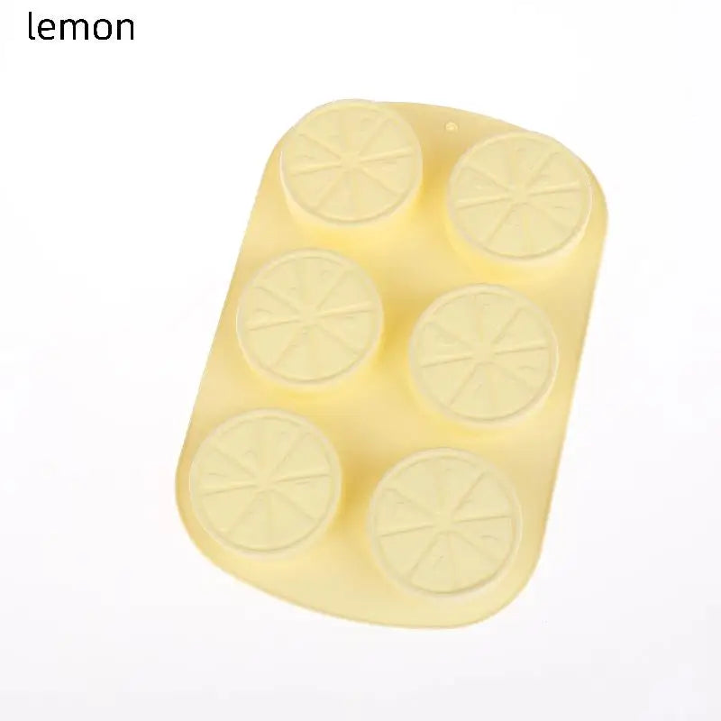 6 Cavity Fruit Shape Chocolate Candy Molds Watermelon Strawberry Zpaxo lemon