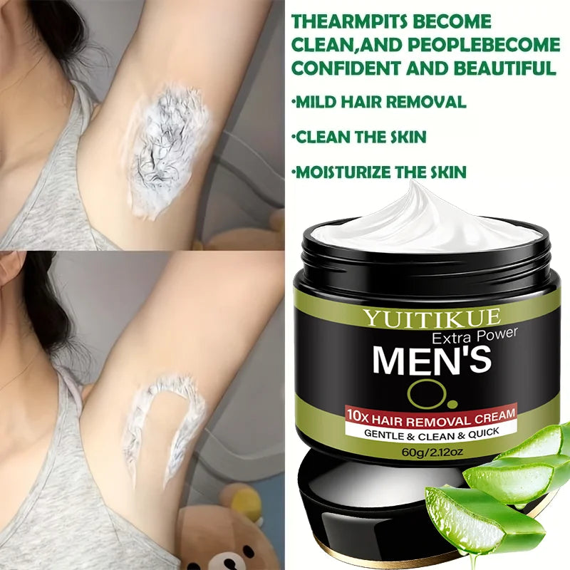 YUITIKUE Men's Hair Removal Cream – Gentle, No Irritation Hair Removal Cream Zpaxo