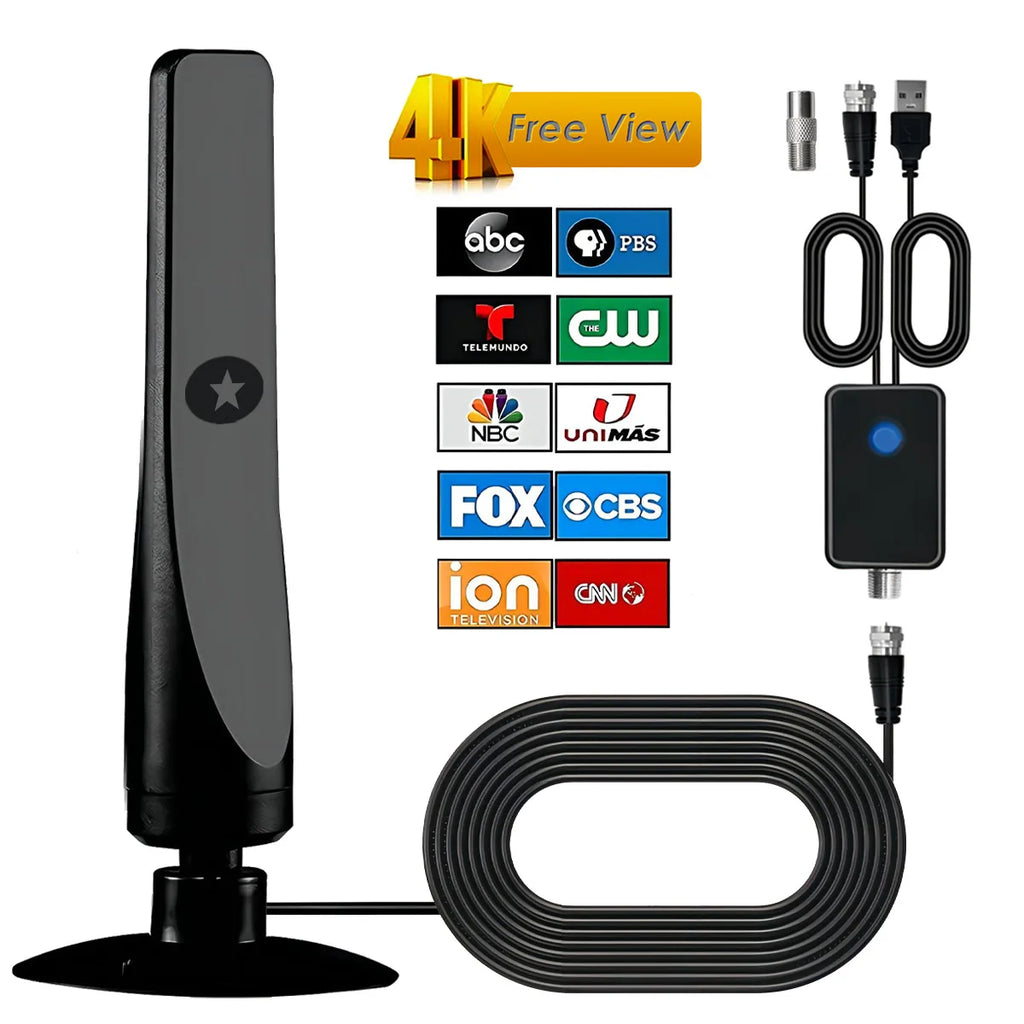 HD Digital TV Antenna Signal Amplifier Indoor Outdoor 12DB Wide Range