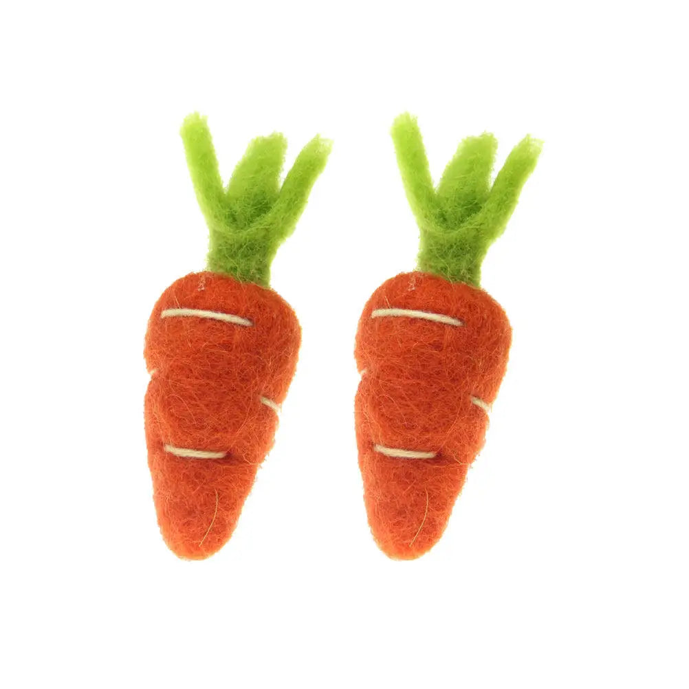 2Pcs Adorable Wool Felt Radishes Accessories Perfect for Clothing Craft Projects Brooches DIY Hats Bags Felt Crafts Decor