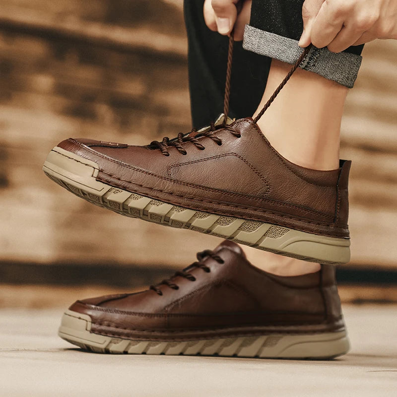 Men's Casual Sneakers Luxury Trainer Shoes Breathable Race Running