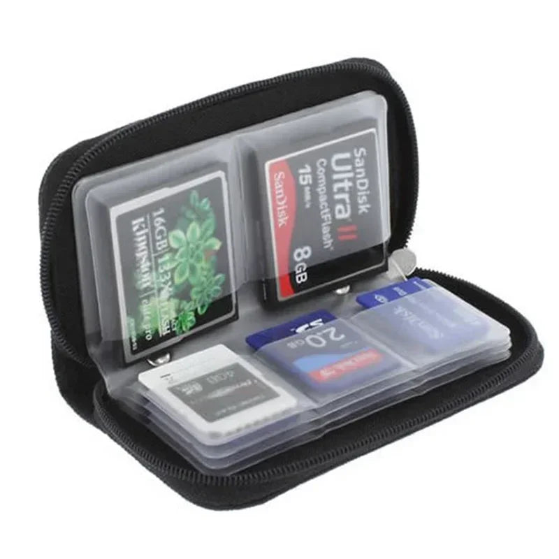 1 Game Memory Card Storage Bag Carrying Case Holder CF SD Micro SDHC Zpaxo