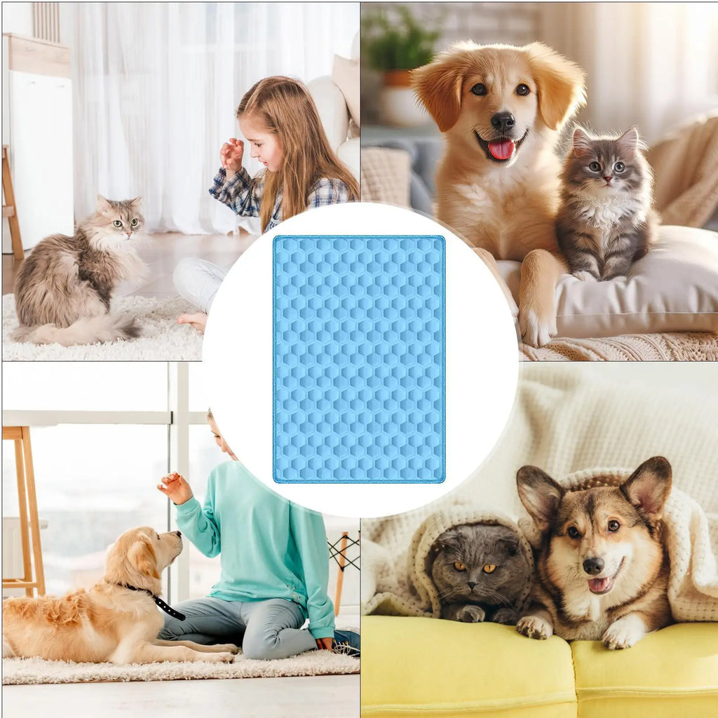 Dog Mat Cooling Summer Pad Dogs Cat Blanket Sofa Breathable Pet Bed