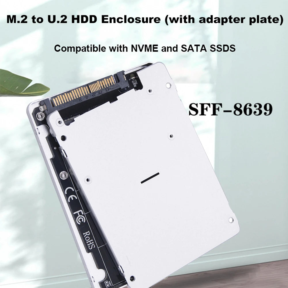 M 2 SSD U Adapter Card NVME SFF-8639 32Gbps Hard Disk PC-E3 0X4 Zpaxo