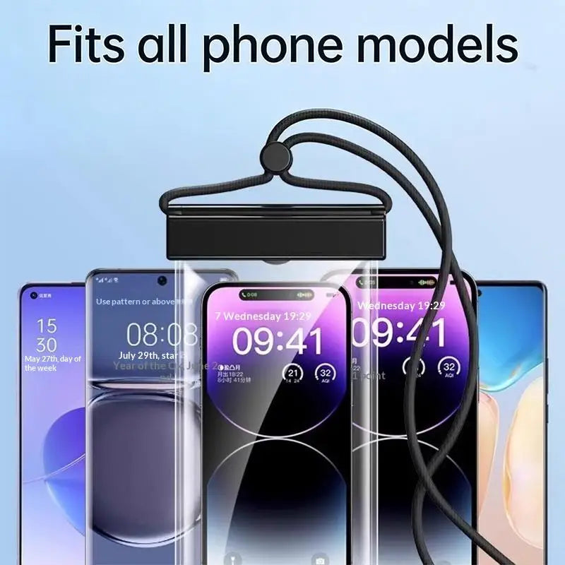 Waterproof Touchscreen Phone Pouch – Crossbody Swimming Bag