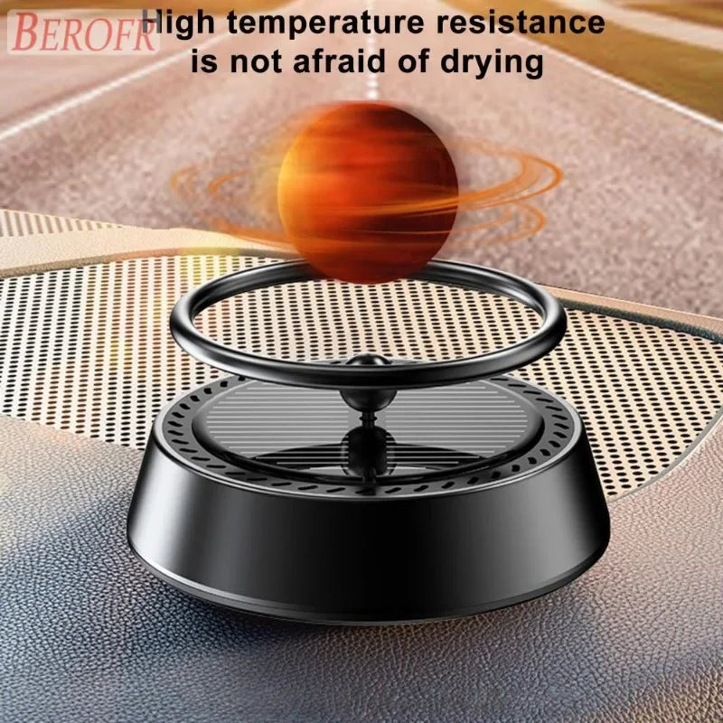 Solar Powered Air Purifier Solar Powered Suspension Planet Car Air Freshener Long Lasting Fragrance Odor Removal Aromatherapy Zpaxo