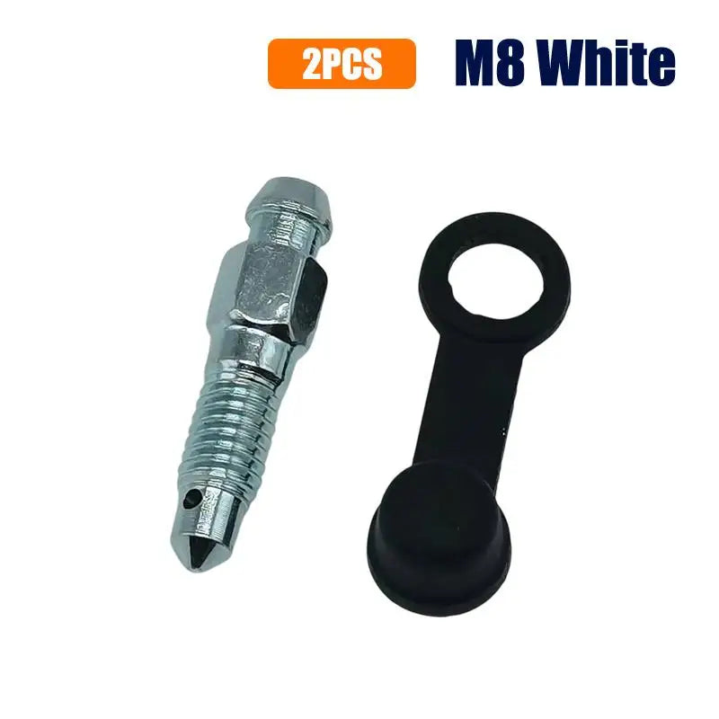 CM2 Motorcycle Brake Caliper Oil Drain Deflation Screws M8 M10 Rubber Zpaxo A4