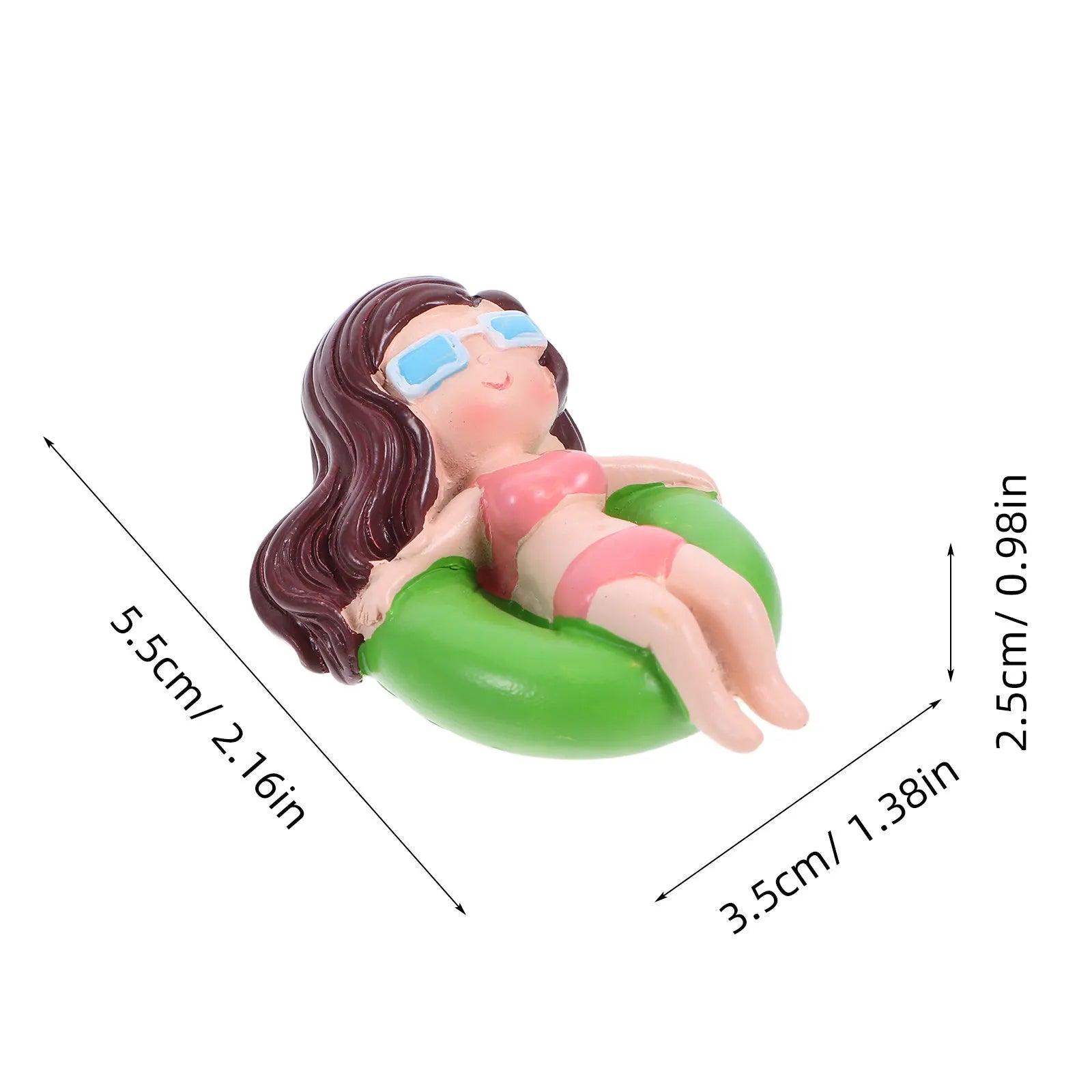 1Set Swimwear Cake Toppers Beach Party Classic Summer Decorative Cake Picks Birthday Adornment Resin Supplies Zpaxo