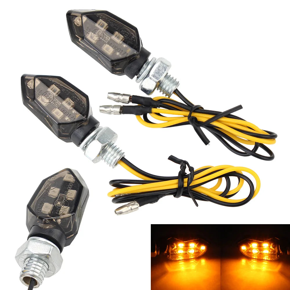 Led Motorbike Lampe Bright Universal Amber Blinker Turn Signal Light