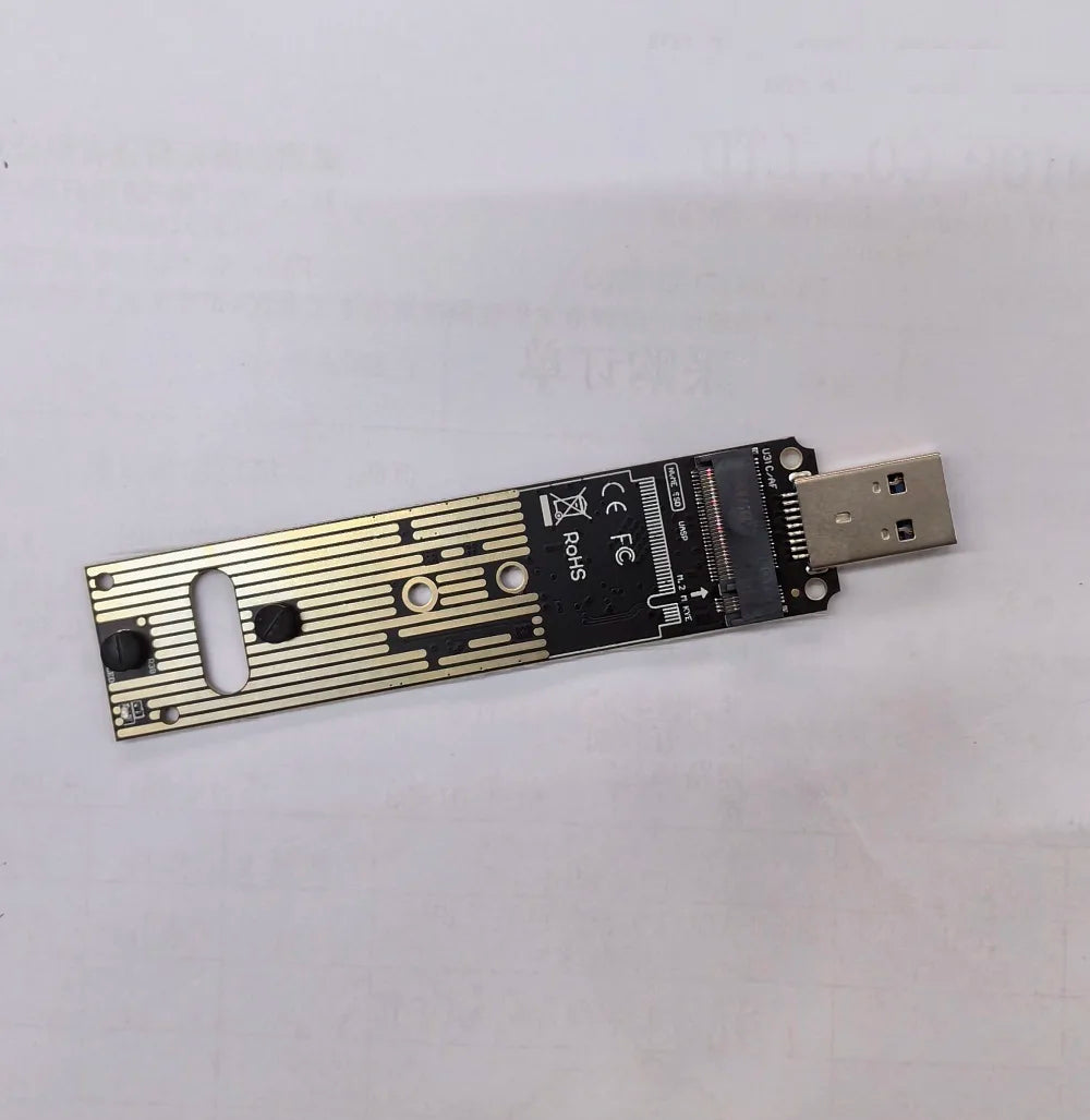 M.2 NVME SSD to USB 3.1 Adapter PCI-E to USB-A 3.0 Internal Converter Card JMS583 Chip 10Gbps USB3.1 Gen 2 for PCI-E/M.2 SSD Zpaxo