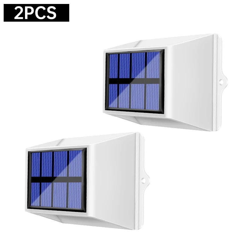 Solar LED Lights Outdoor Waterproof Sun Lamp Garden Patio Yard Stair Zpaxo 2PCS Warm China Mainland