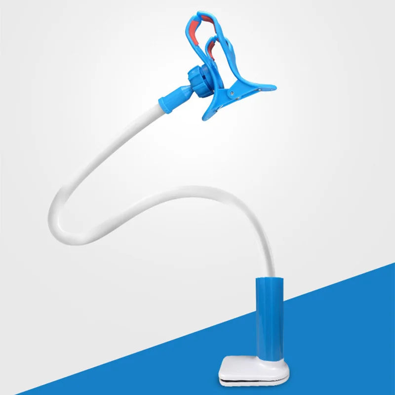 Portable 360 Mobile Phone Holder Lazy Flexible Stand Clip Bed Desktop Zpaxo Blue