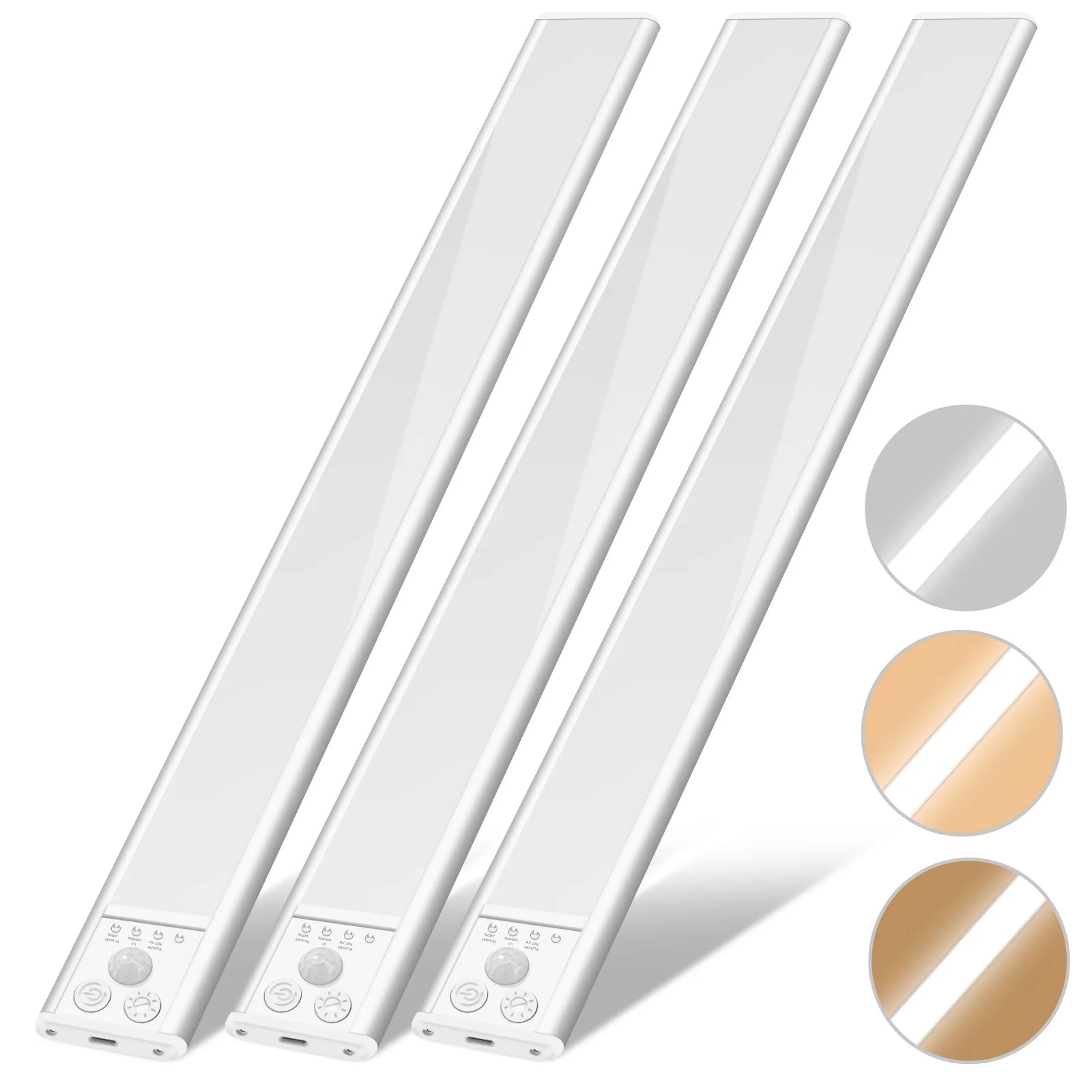 1 Pack LED under Cabinet Lighting Motion Sensor Closet Light Rechargeable Kitchen Lamps 20cm/30cm/40cm/50cm for Home Decor Zpaxo 20cm