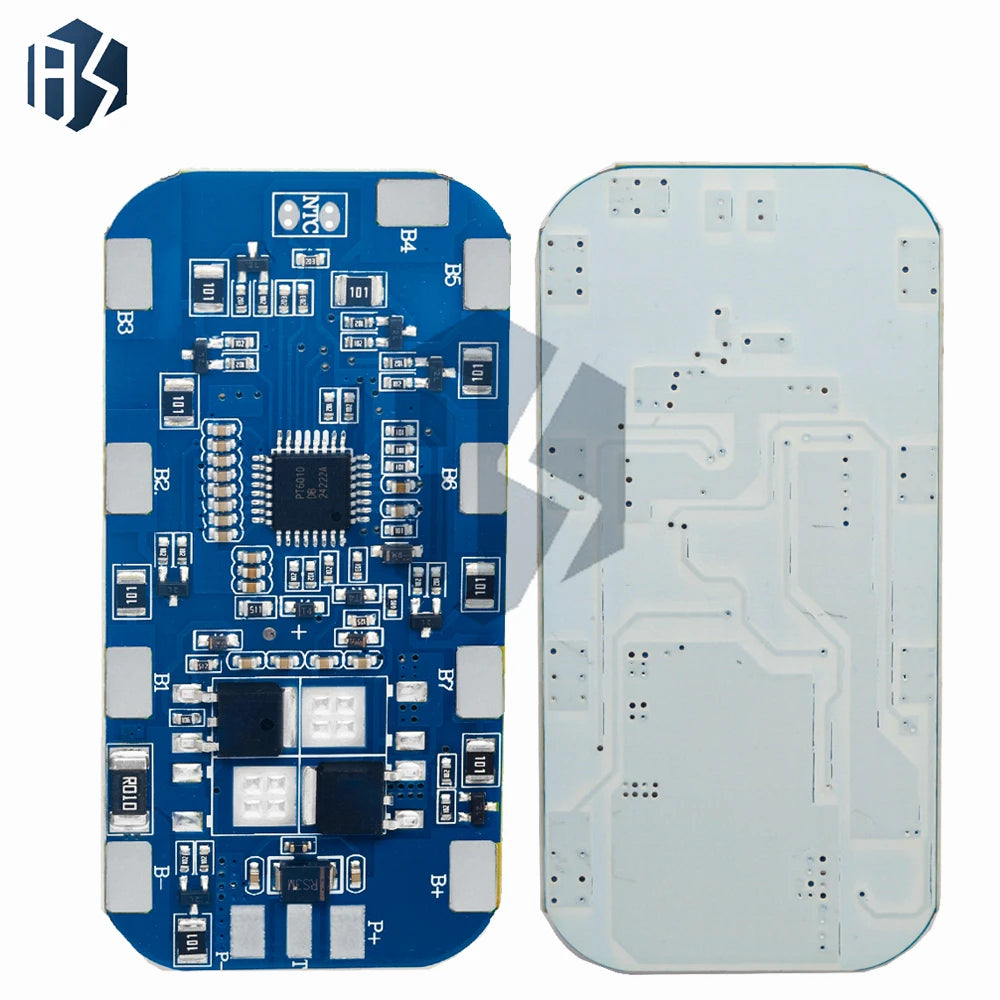8S 24V 5A/10A LiFePO4 BMS Protection Board with Balancer, Top Mount, 29.6V for 18650 LiFePO4 Battery Packs Zpaxo